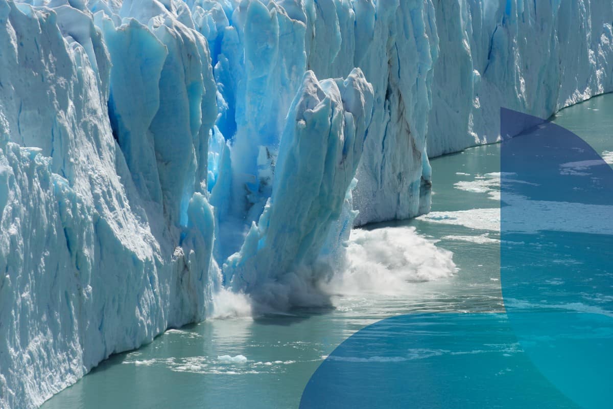 I ghiacciai che si sciolgono a causa del cambiamento climatico